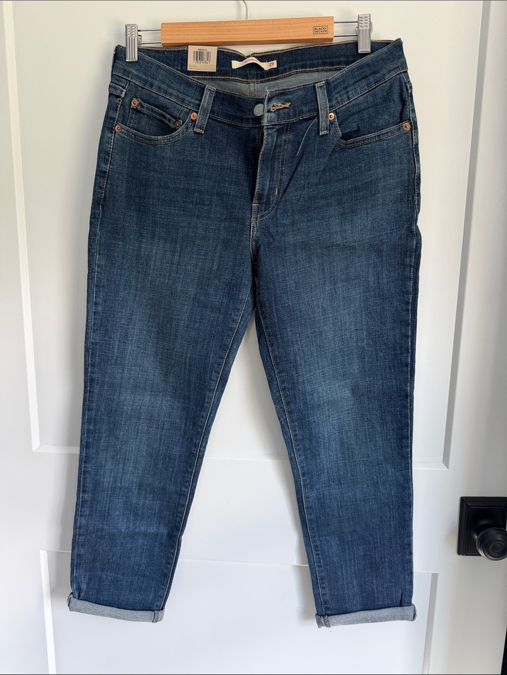 Levi's Women's Boyfriend Jeans in Dark Indigo